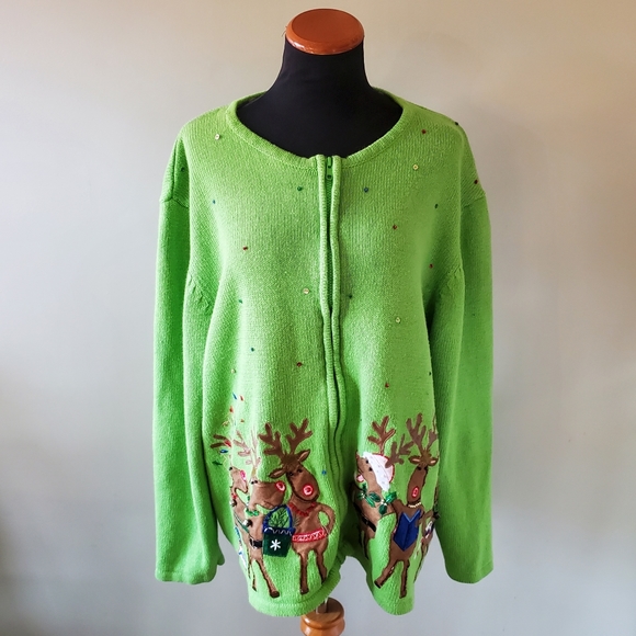 Tiara International Christmas Collection Sweaters Vintage 9s Tiara International Christmas